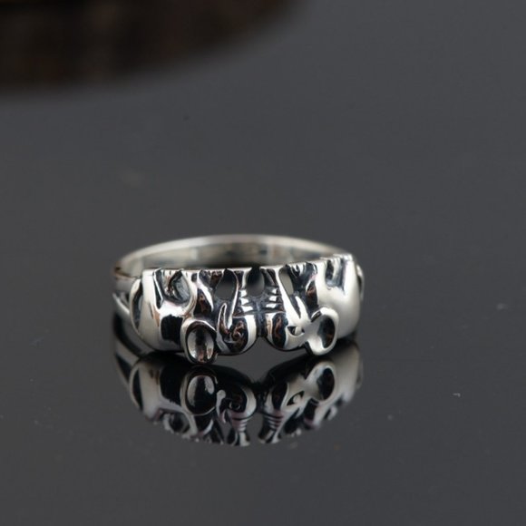 Sterling Silver Rings Fine Of Auspicious Elephant Jewelry Rings Good Luck Ring - Picture 3 of 6